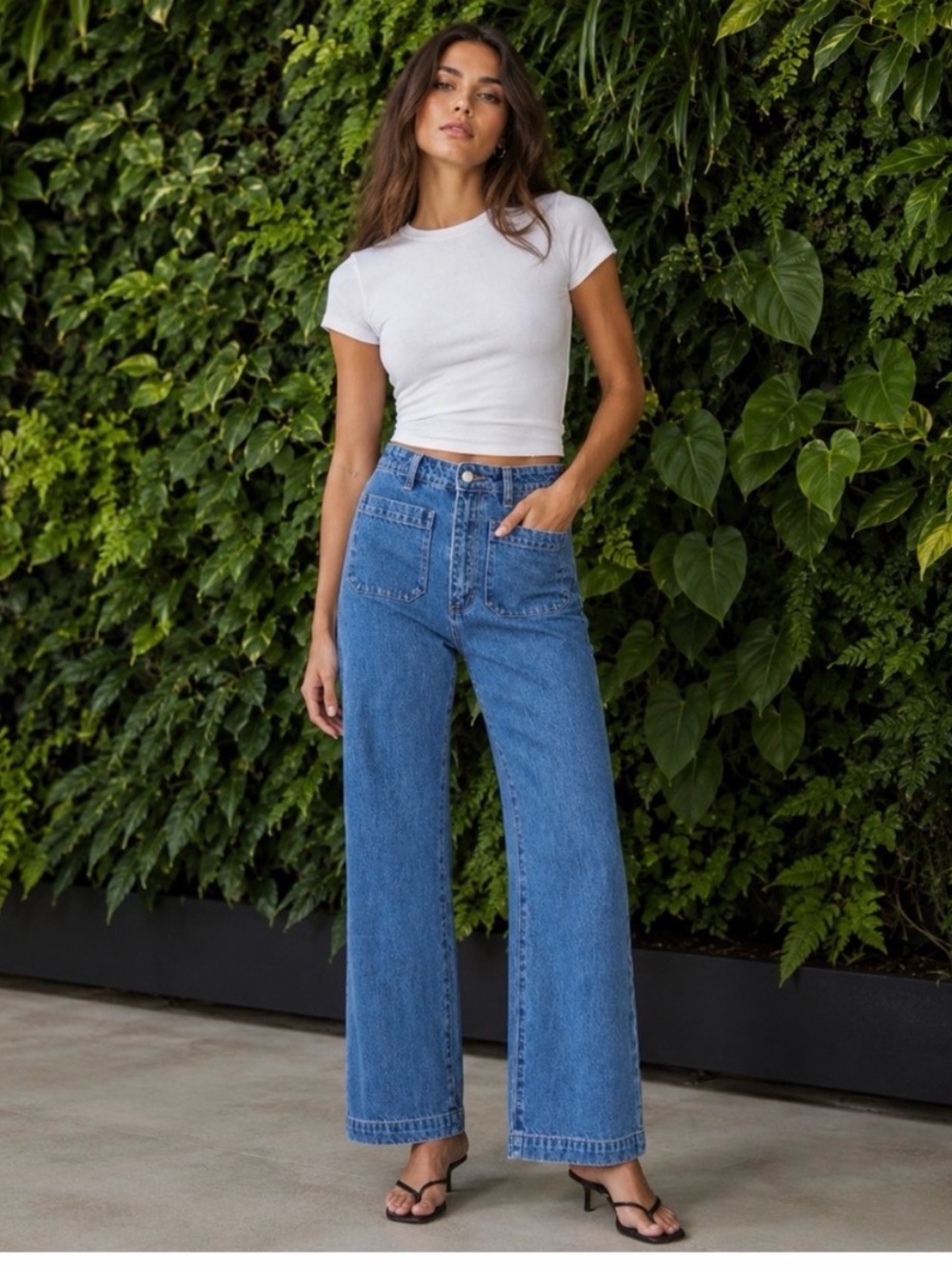 Rolla’s Sailor High Waist Wide Leg Jeans 27
